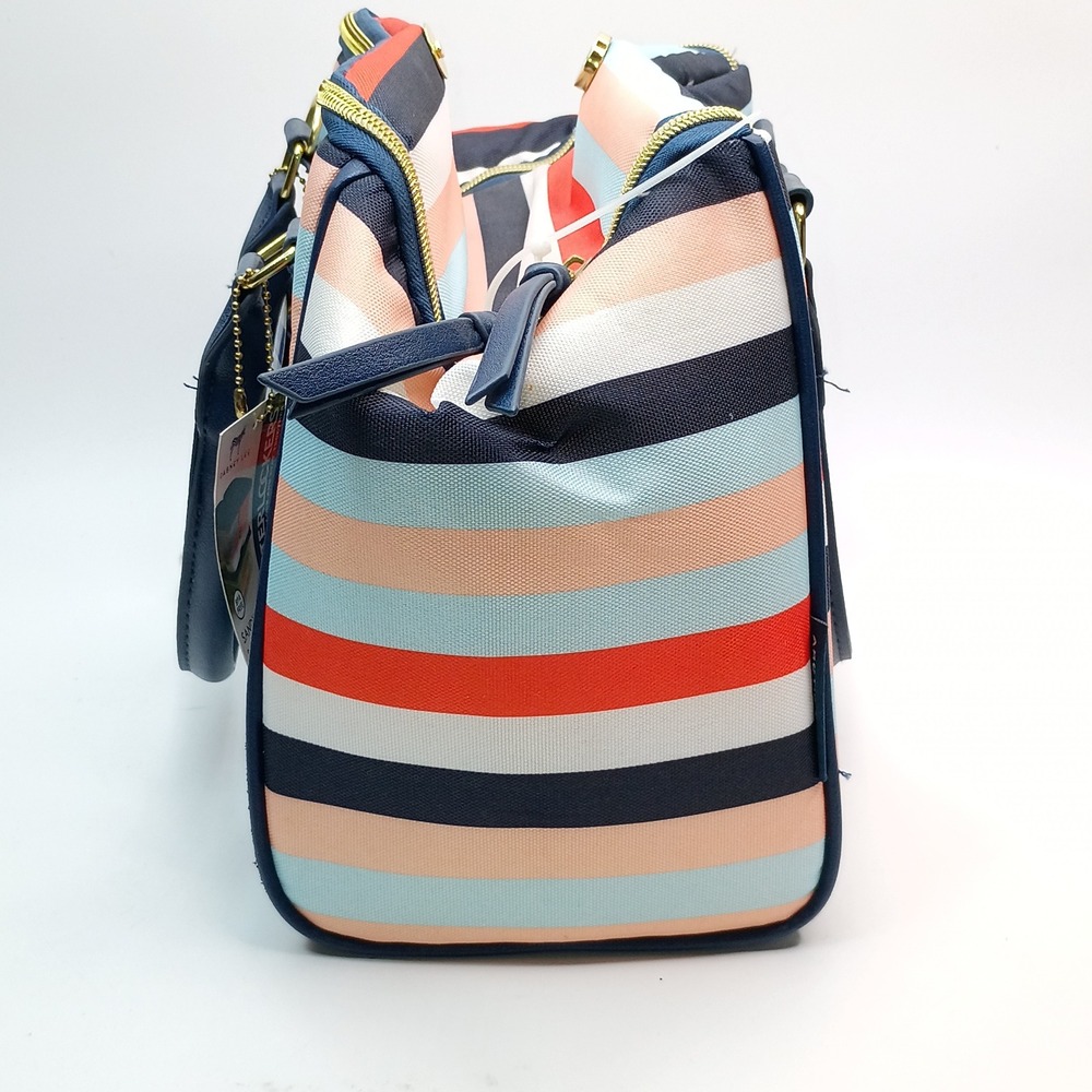 Dabney Lee Arctic Zone Insulated Lunch Tote Women Size OS Multi Stripe 8pc Set - Picture 4 of 14